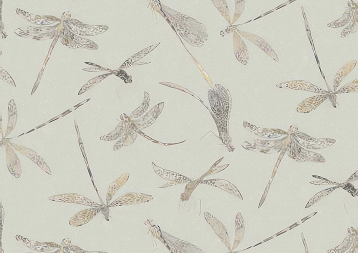 Dragonflies, Soft Green - Twist&Fit Roman Blind - Image 7